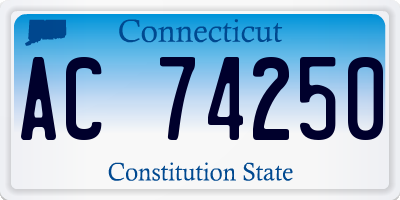 CT license plate AC74250
