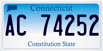 CT license plate AC74252