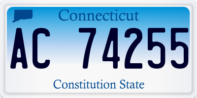 CT license plate AC74255