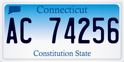 CT license plate AC74256