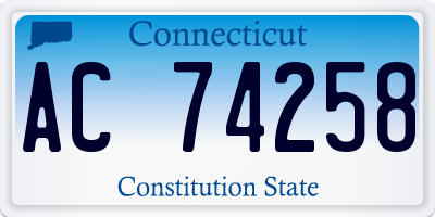 CT license plate AC74258