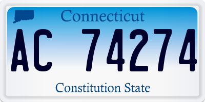 CT license plate AC74274