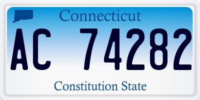 CT license plate AC74282