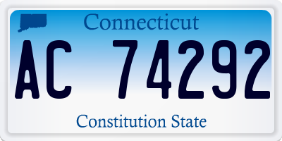 CT license plate AC74292