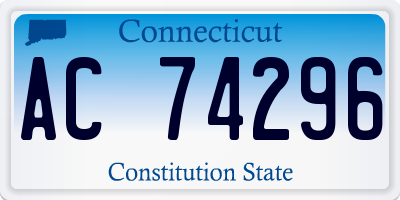 CT license plate AC74296