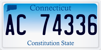 CT license plate AC74336