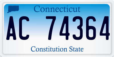 CT license plate AC74364