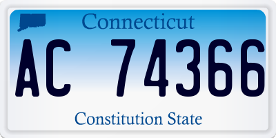 CT license plate AC74366