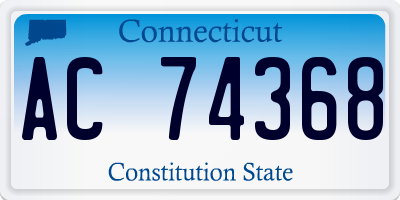 CT license plate AC74368