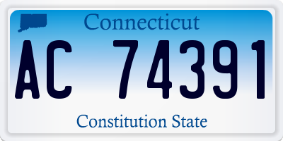 CT license plate AC74391