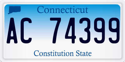 CT license plate AC74399