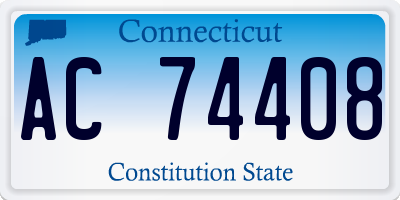 CT license plate AC74408