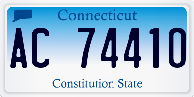 CT license plate AC74410