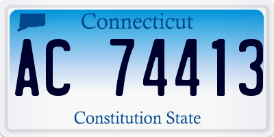 CT license plate AC74413