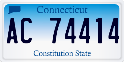 CT license plate AC74414