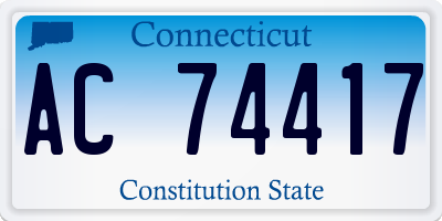 CT license plate AC74417