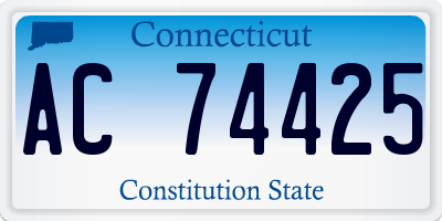 CT license plate AC74425