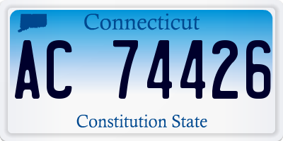 CT license plate AC74426