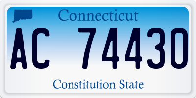 CT license plate AC74430