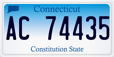 CT license plate AC74435