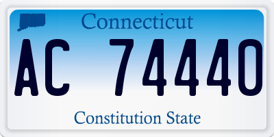 CT license plate AC74440