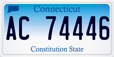 CT license plate AC74446