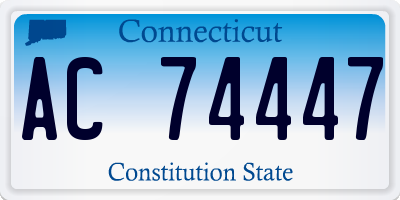 CT license plate AC74447