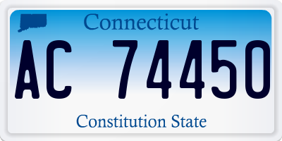 CT license plate AC74450