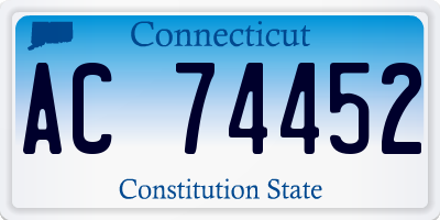 CT license plate AC74452