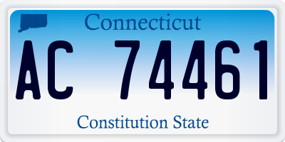 CT license plate AC74461