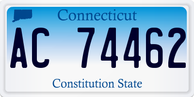 CT license plate AC74462