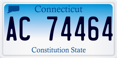 CT license plate AC74464