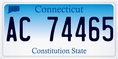 CT license plate AC74465