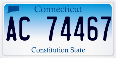 CT license plate AC74467