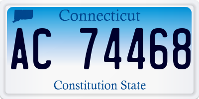 CT license plate AC74468