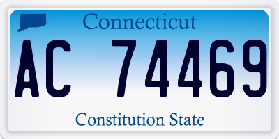 CT license plate AC74469