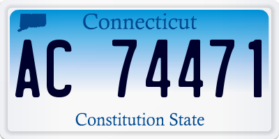 CT license plate AC74471