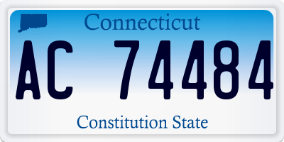 CT license plate AC74484