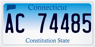 CT license plate AC74485