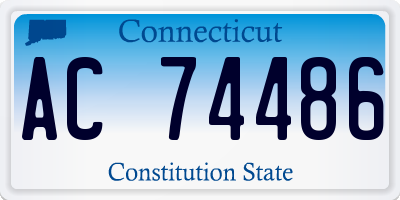 CT license plate AC74486