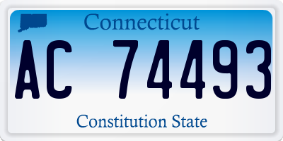 CT license plate AC74493