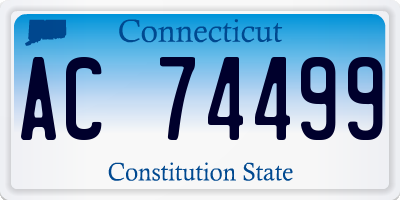 CT license plate AC74499