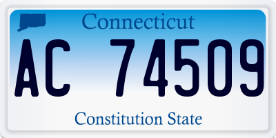 CT license plate AC74509
