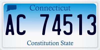 CT license plate AC74513