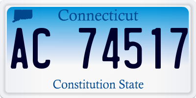 CT license plate AC74517