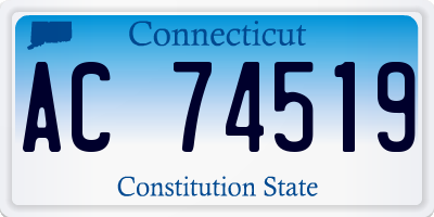 CT license plate AC74519