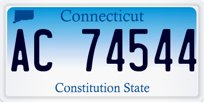 CT license plate AC74544