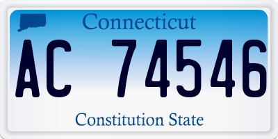 CT license plate AC74546