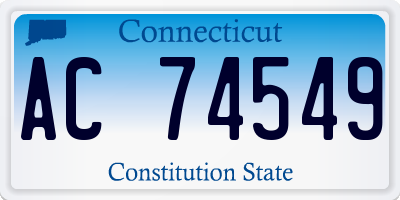 CT license plate AC74549