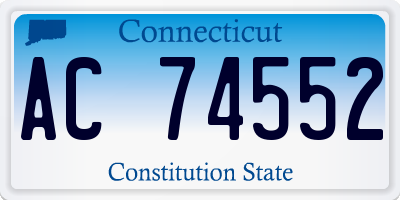 CT license plate AC74552